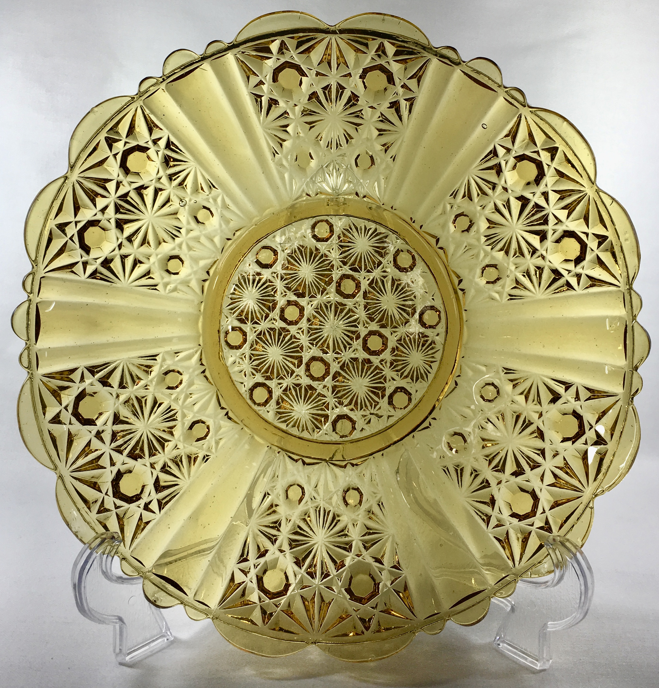 Greener & Co Amber Glass Plate