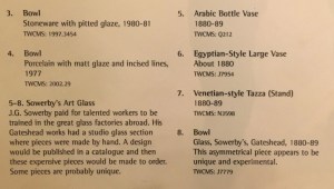 Display text for Shipley Art Gallery Display